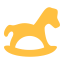 Children's Rocking Horse Icon, rocking horse,kids