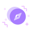 MBE Style Compass Icon, compass,navigation