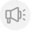 Megaphone 0 Icon, grayscale,megaphone