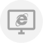 Website 0 Icon, grayscale,website