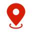 Location Icon (Red) Icon, location,red