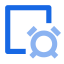 AI Working Hours Filling Sub - process Icon, AI,working hours,sub - process