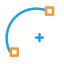 Center - Based Arc Icon, arc,center - based