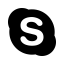 Skype Fill Logo Icon, Skype,communication
