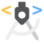 40 Studio Icon, studio,design,compass