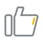 Selected Preferred Icon, preferred,selected,thumbs - up