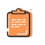 Colored Mock Test Icon, mock test,clipboard,colored
