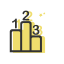 Colored Ranking Icon, ranking,bar graph,colored
