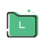 Colored Review Icon, colored,folder,review