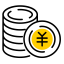 Credit Icon, coin stacks,credit,finance