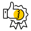 Rating Icon, rating,thumbs up,badge