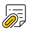 Received Documents Icon, received documents,document,paperclip