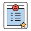 Business License Icon, business license,document,red mark