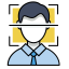 Face Identity Verification Icon, face verification,identity,person