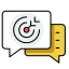 Public Opinion Monitoring Icon, public opinion,monitoring,target