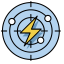 Risk Control Warning Icon, lightning,risk control,warning