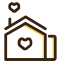 Home Heart Navigation Icon, home heart,navigation
