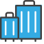 Go Far Away Icon, long - distance travel,suitcase