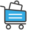 Shop for Goodies Icon, shopping,travel goods