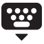 Hide Keyboard Icon, keyboard,hide,control