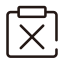 Cancelled Task with Teal X Icon, cancelled,task,teal