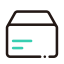 Shipping Package with Teal Detail Icon, package,shipping,teal