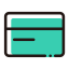 Teal Bank Card Icon, bank,card,teal