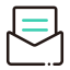 Teal Detail Invitation Envelope Icon, envelope,invitation,teal