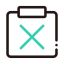 Teal X Cancelled Task Icon, cancelled,task,teal