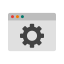 Browser Settings Icon, settings,browser,gear
