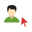 Select Male Profile Icon, cursor,male profile,select