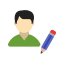 Update Male Profile Icon, male profile,pencil,update