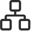 Organization Management Icon, hierarchy,management,organization