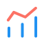 CRM Data Icon, analytics,data