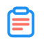 CRM List Icon, clipboard,list