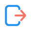 CRM Logout Icon, logout,exit