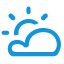 Partly Cloudy Weather Icon, partly cloudy,sun,weather