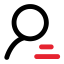 Real - name Authentication Icon, authentication,lines,magnifying glass