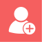 Invite Icon, invite,red,user