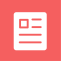 News Icon, document,news,red