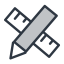 Measure Pencil Icon, measure,pencil