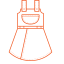 Suspender Dress Icon, clothing,dress,suspender dress