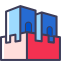 City Building Group Icon, city,building