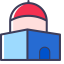 Dome - topped Building Icon, dome,building
