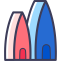 Skyscraper Trio Icon, skyscraper,tower