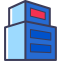 Stacked Building Icon, stacked,building
