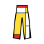 Mondrian Style Casual Pants Icon, Mondrian,casual pants,fashion