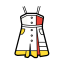 Mondrian Style Denim Dress Icon, Mondrian,denim dress,fashion