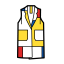 Mondrian Style Jacket Icon, Mondrian,fashion,jacket