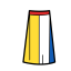 Mondrian Style Mid - length Skirt Icon, Mondrian,fashion,mid - length skirt